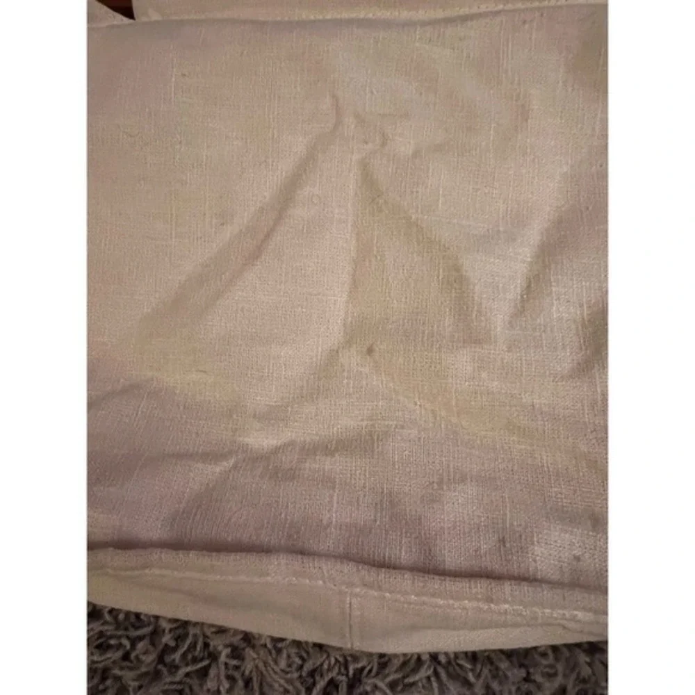 Vintage‎ Linen Peacock Wooden Handle Handbag W/Rhinestones 10"x13x3" - Picture 7 of 13